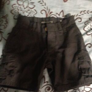 Black Cargo Boys Shorts